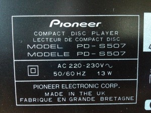 Pioneer PD-S507_1