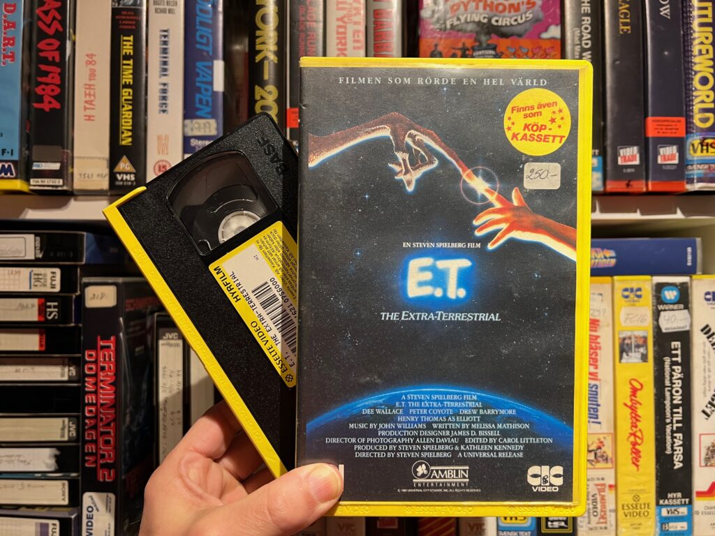 E.T. på vhs