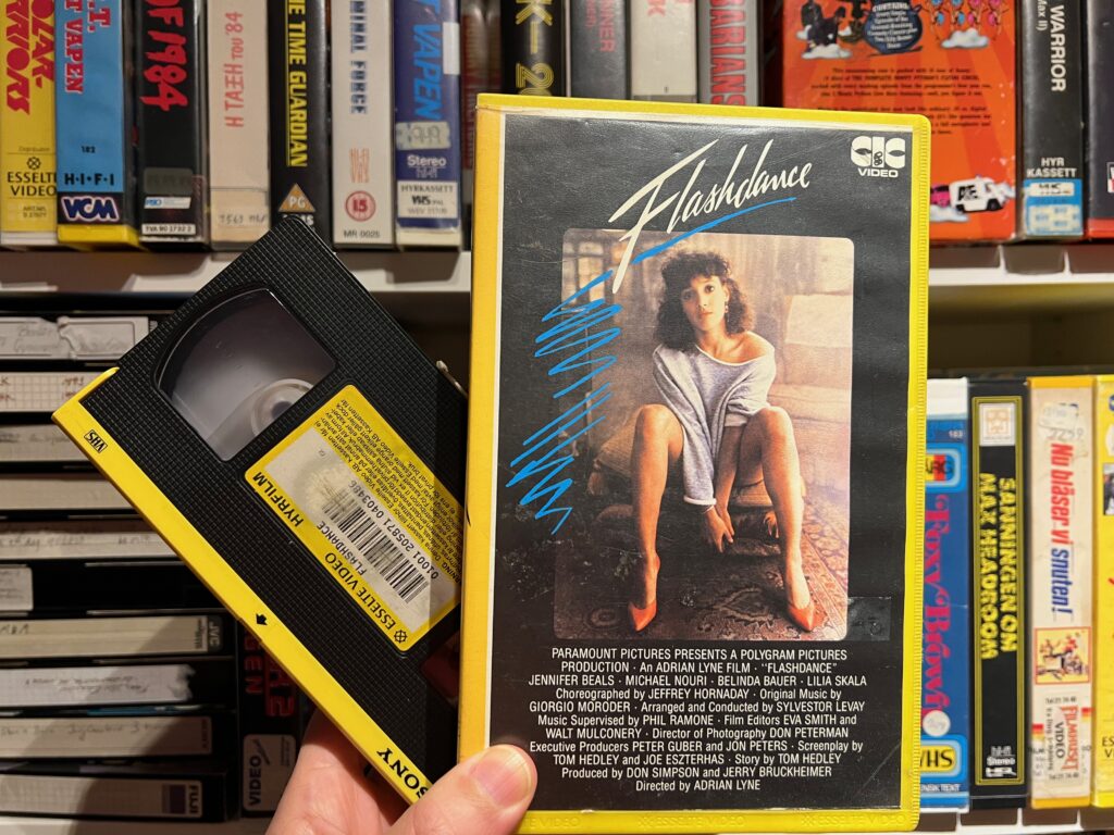 Flashdance på vhs