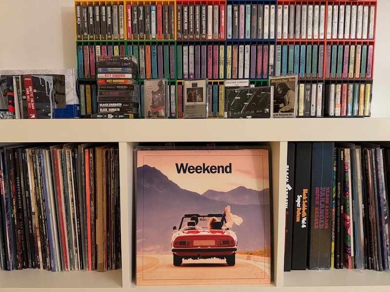 vinylskivor och kassettband